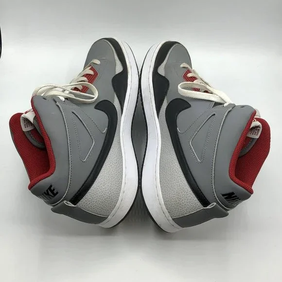 Nike Alphaballer Mid Sneaker Gray Red Basketball Men’s Shoe Size 10.5 487858-060 - Picture 5 of 12